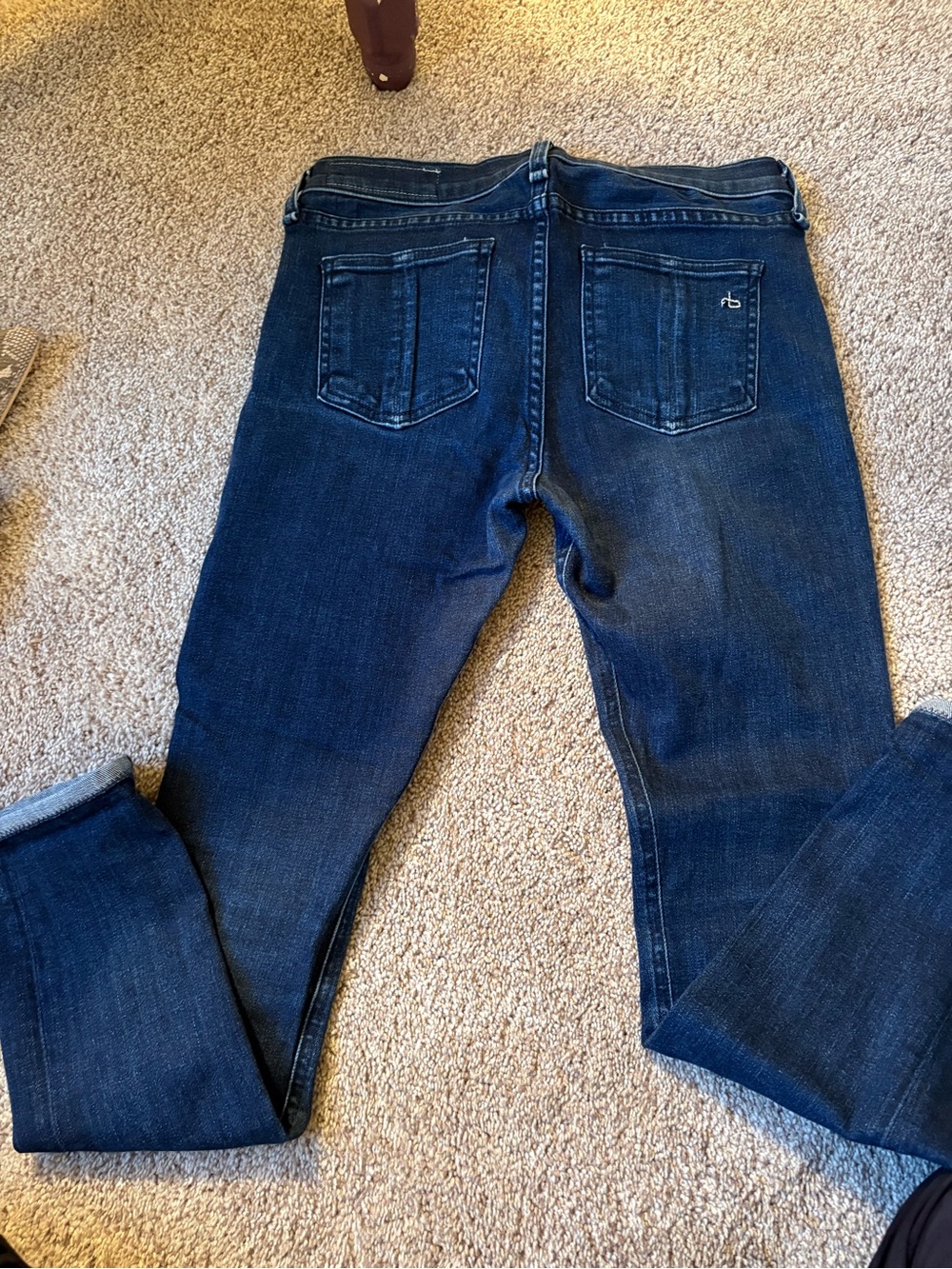 rag & bone Dark Indigo Skinny Jeans
